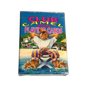 NEW CLUB CAMEL Cigarette Official PLAYING CARDS USA 1992 Made In USA Unopened